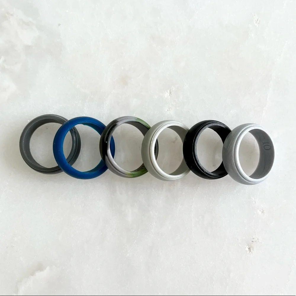 Black - Mens Silicone Ring